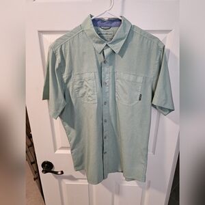 Eddie Bauer shirt sleeve button up, men's medium